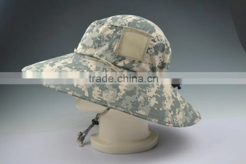 Wide Brim Function Hats, Camo Protectional Caps, Wide Visor Functional Hats