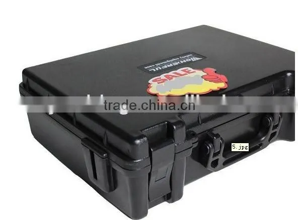 Wonderful waterproof dustproof rushproof equipment tool big safety case with foam and wheels