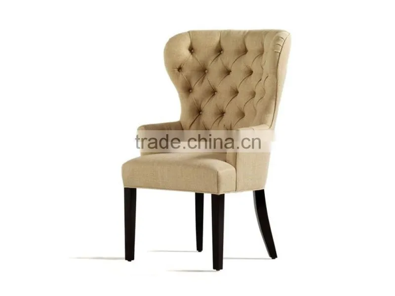 China supplier sales commercial wooden fabric restaurant dining chair