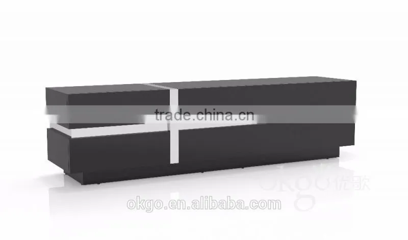 modern LED light tv cabinet