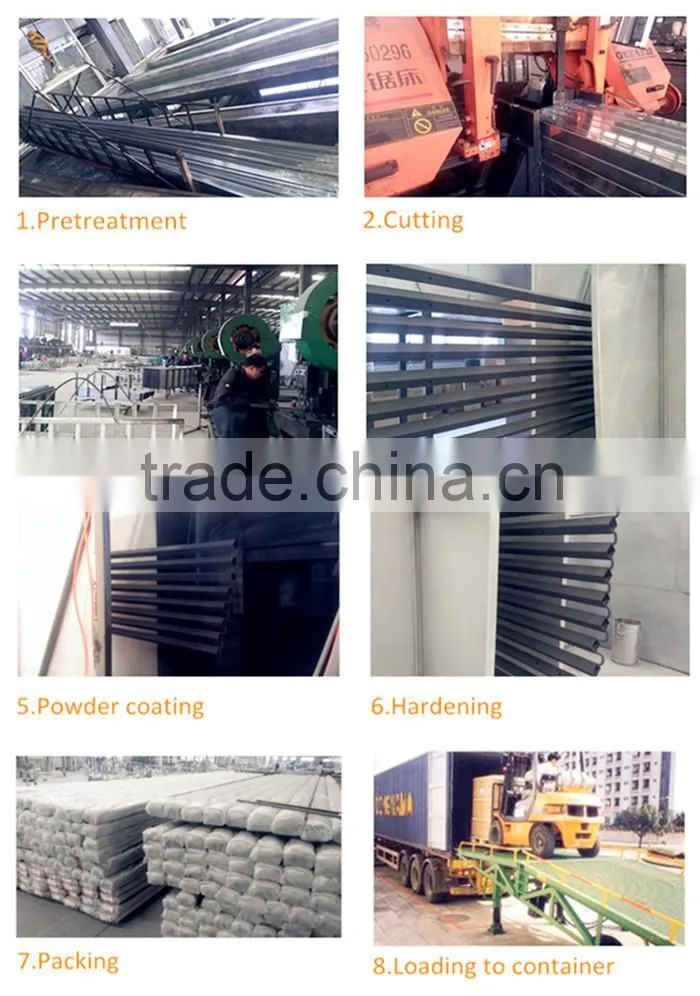 Galvanized steel powder coating artificial fence