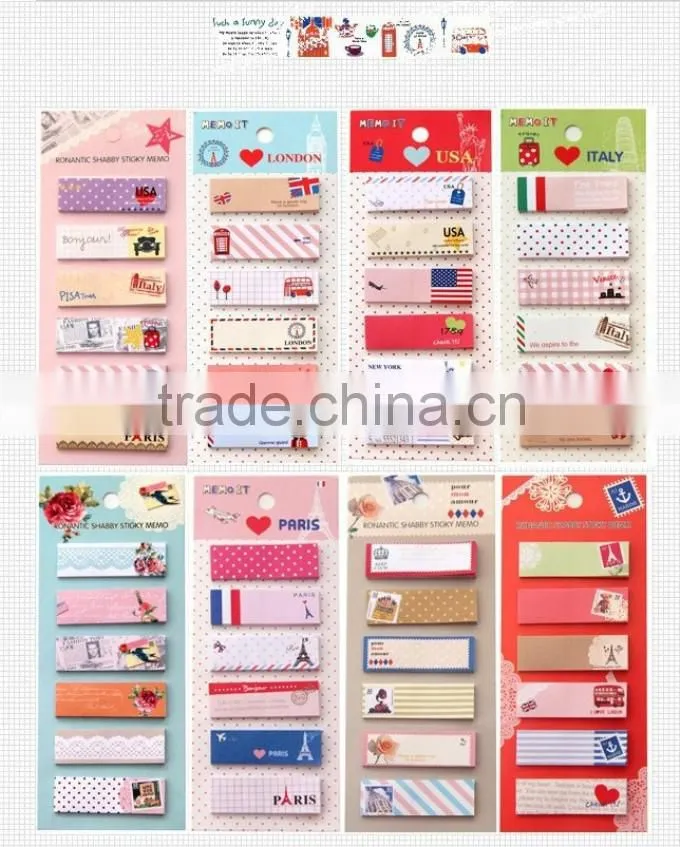 120Page Cute Cartoon Sticker Office Bookmark Marker Memo Index Tab Sticky Notes