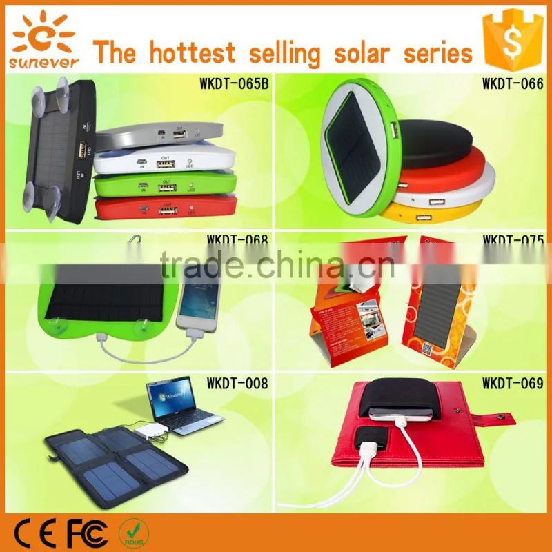2016 new products 8000mAh mobile solar charger/portable power bank/mobile phone accessories