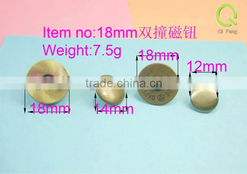 8mm button metal magnetic button rivets eyelets