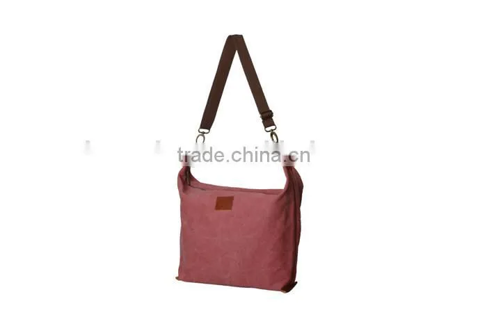 China Alibaba Hot Selling Fashion Design Canvas Shoulder Bag With Leather Brand woman handbags