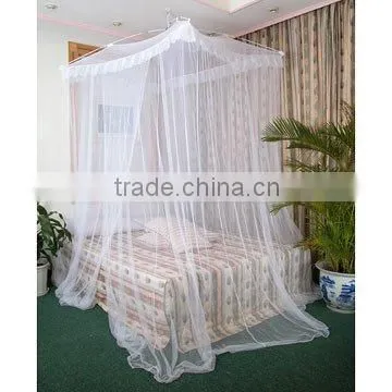Folded square Mosquito Net ( Square top with lace edge )