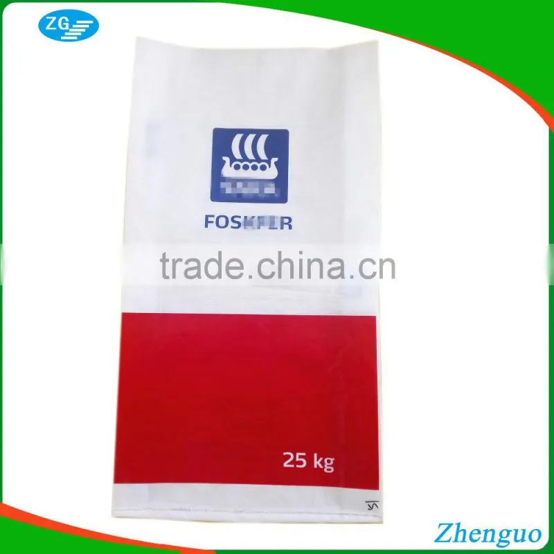 gravure printing bopp laminated pp woven bag side gusset fertilizer packing bag