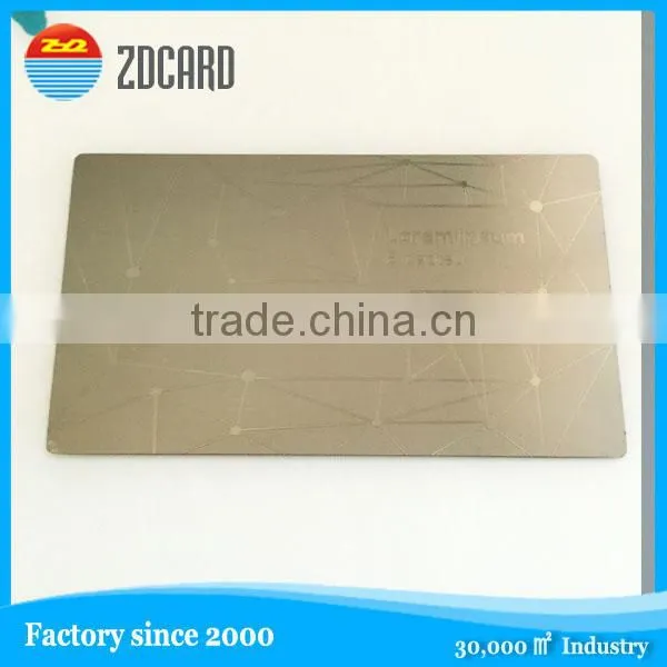 elegant business metal card with perfect quality