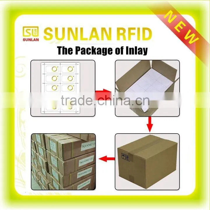 6 pin Dual interface Smart card Inlay Prelam Rfid Card Inlay sheet