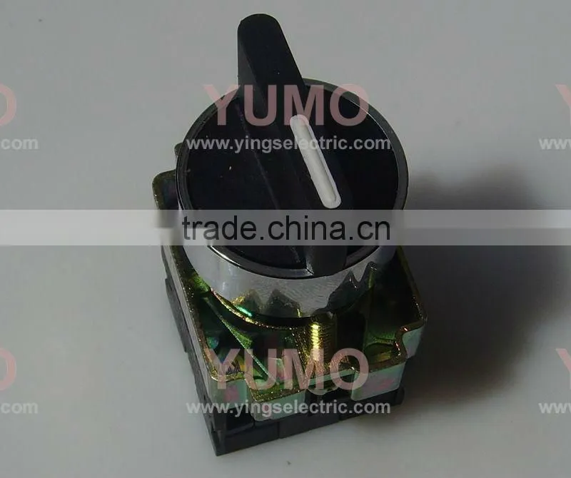 LAY5-BD53 high quality push button 3position 2spring return to center black color push button switch Selector switch