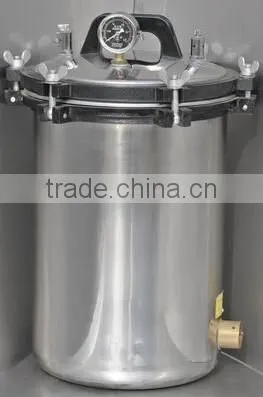 Stainless steel portable dental autoclave