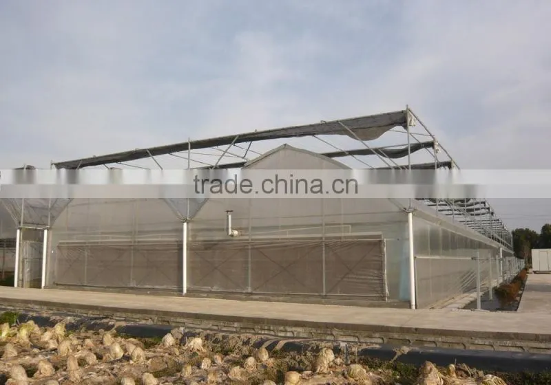 Outside the shade building ecological greenhouse