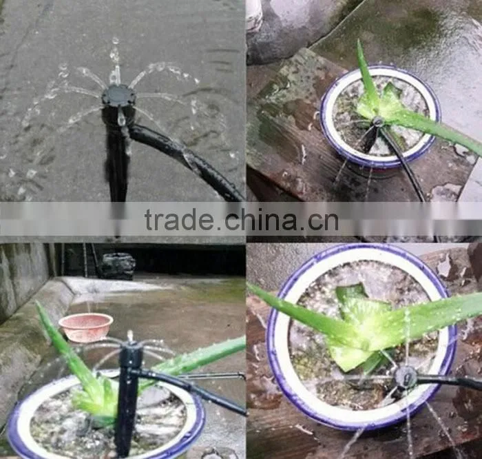 8206C garden flower irrigation tool full circle adjustable plastic drip irrigation with spike