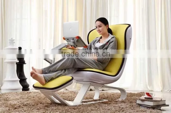 Ergonomic PU Massage Chair with Adjustable Arm Rest