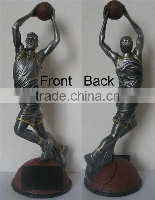 7.6*3.5*15.5cm polyresin custom trophy