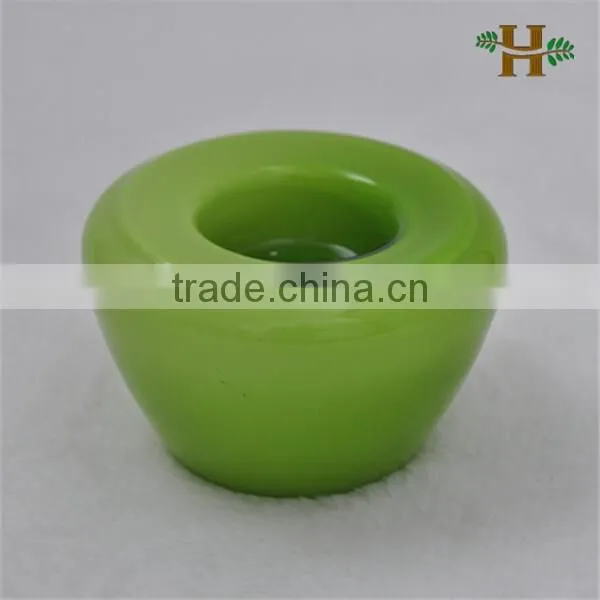 Sphere shape delicate round glass candle holder, wholesale in high quality