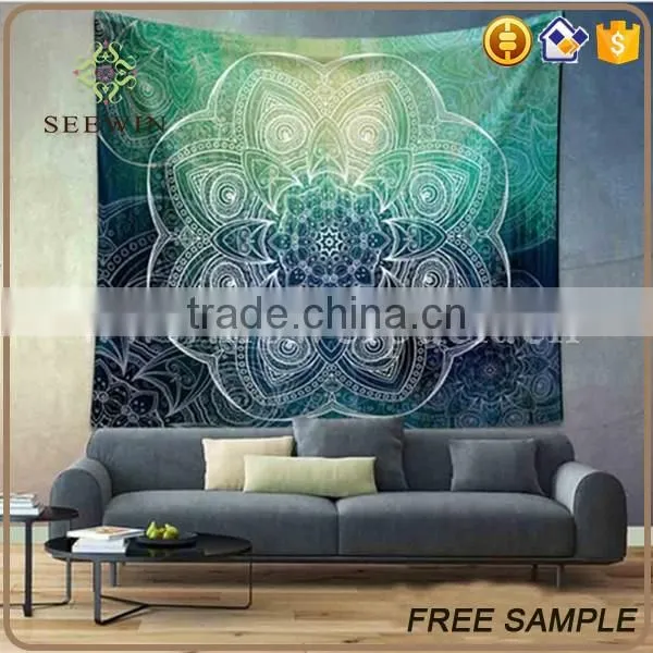 home decoration indian printed tapestry wholesale mandala elephant