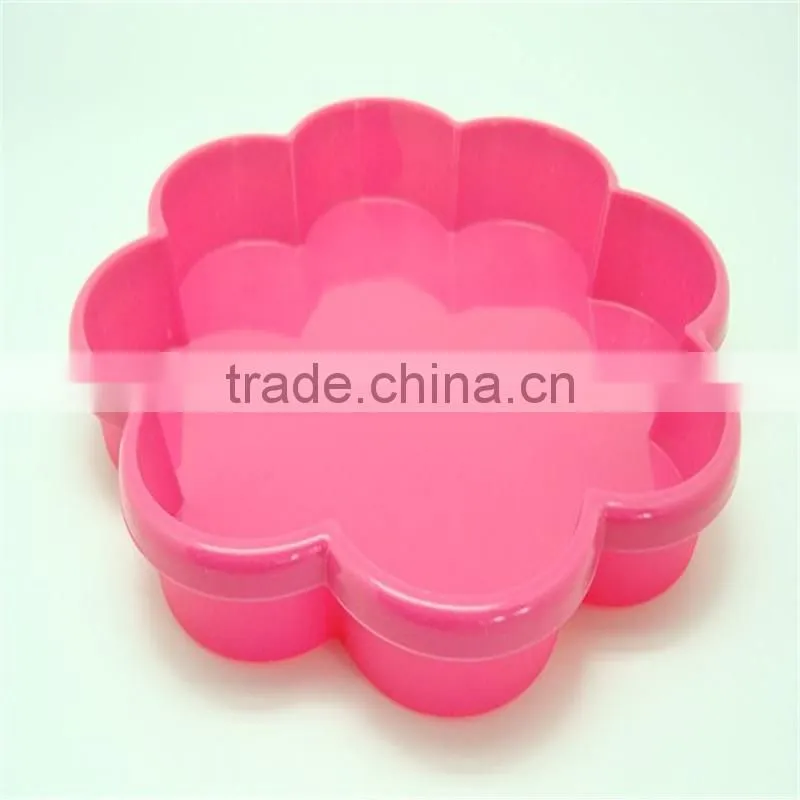 simple design round or square big silicone cake mold pan