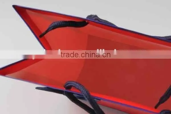 Two-colored Foldable Gift Bag / Shopping Bag With Bowknot