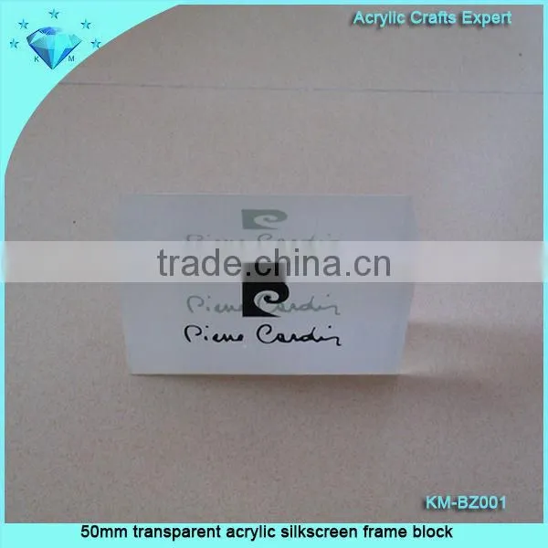 Supplier 50mm clear acrylic block