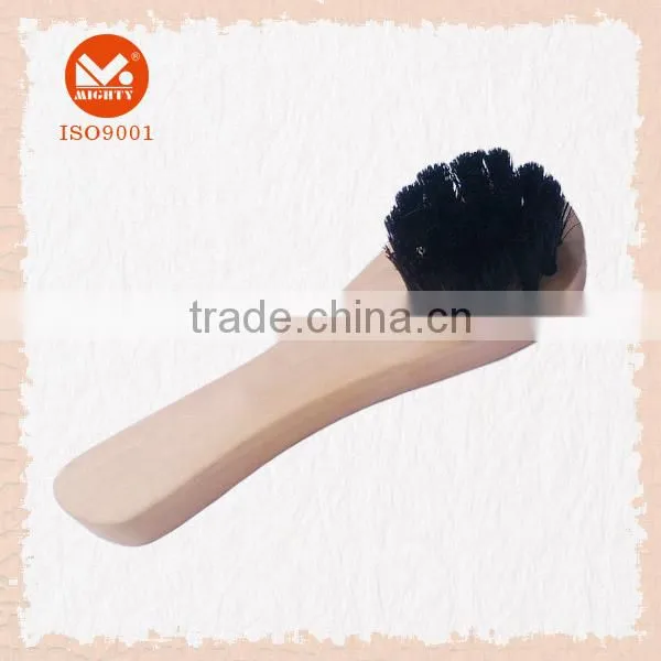 Wood Handle Horse Hair Shoe Cleaning Polishing Brush