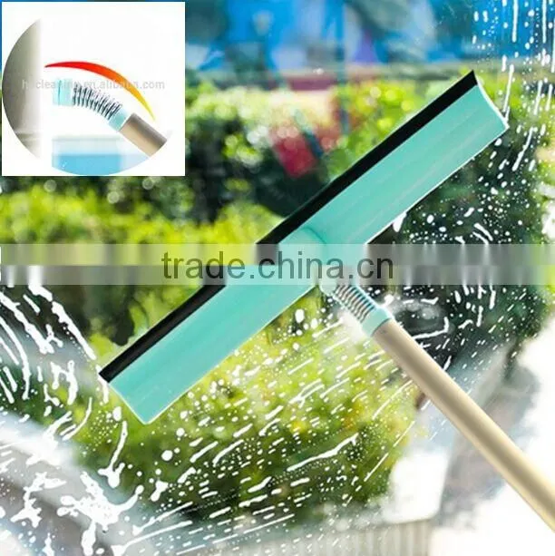 2015 new style blue ABS ice scraper with rubber blade