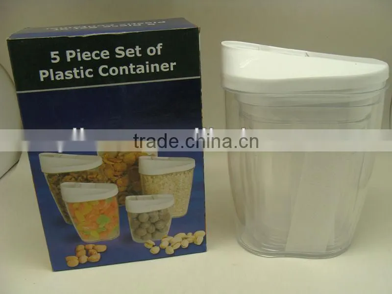 promotional Plastic kitchen usig Cereal Container Set