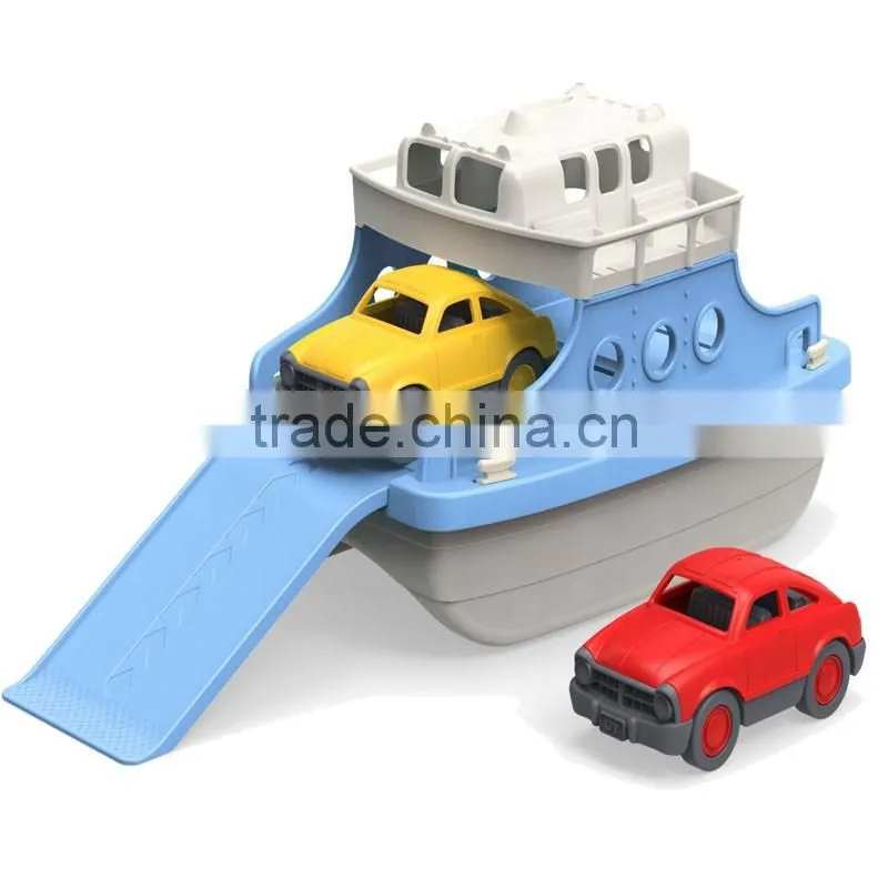 Hot Wholesale Custom Ferry Boat with Mini Cars Bathtub Toy 2016