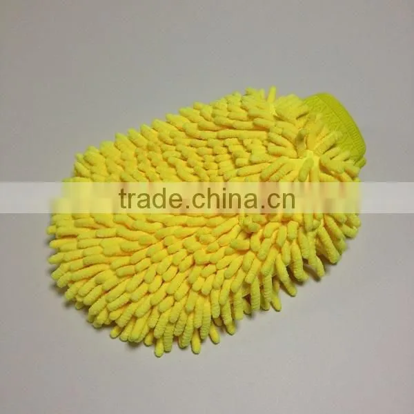 plush soft noodle chenille super microfiber car wash glove