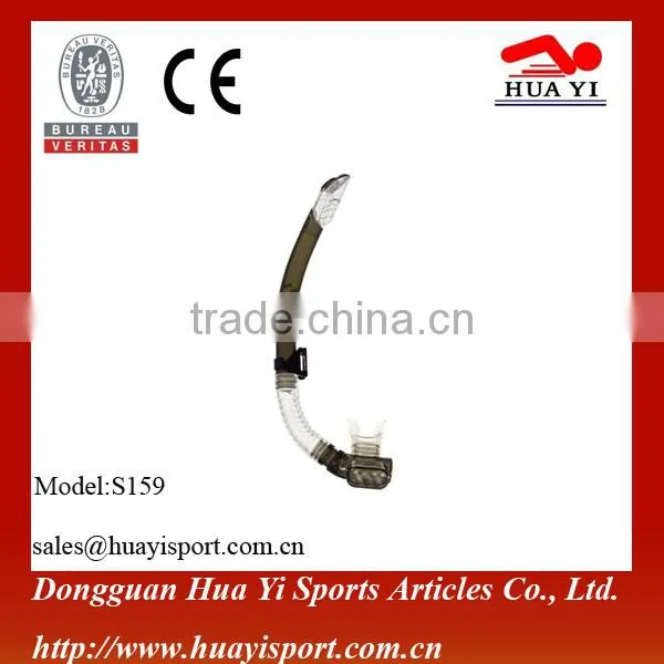 New design silicone dry top diving snorkel China breath snorkel