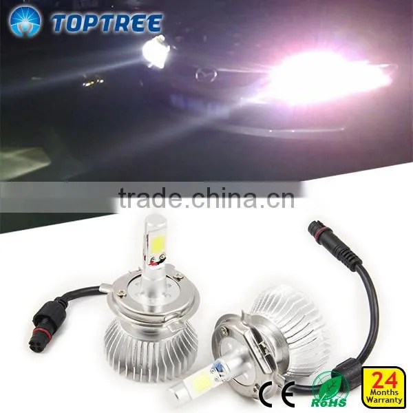 7" Round LED High/Low Beam Headlight 12V with Adjustable Mount