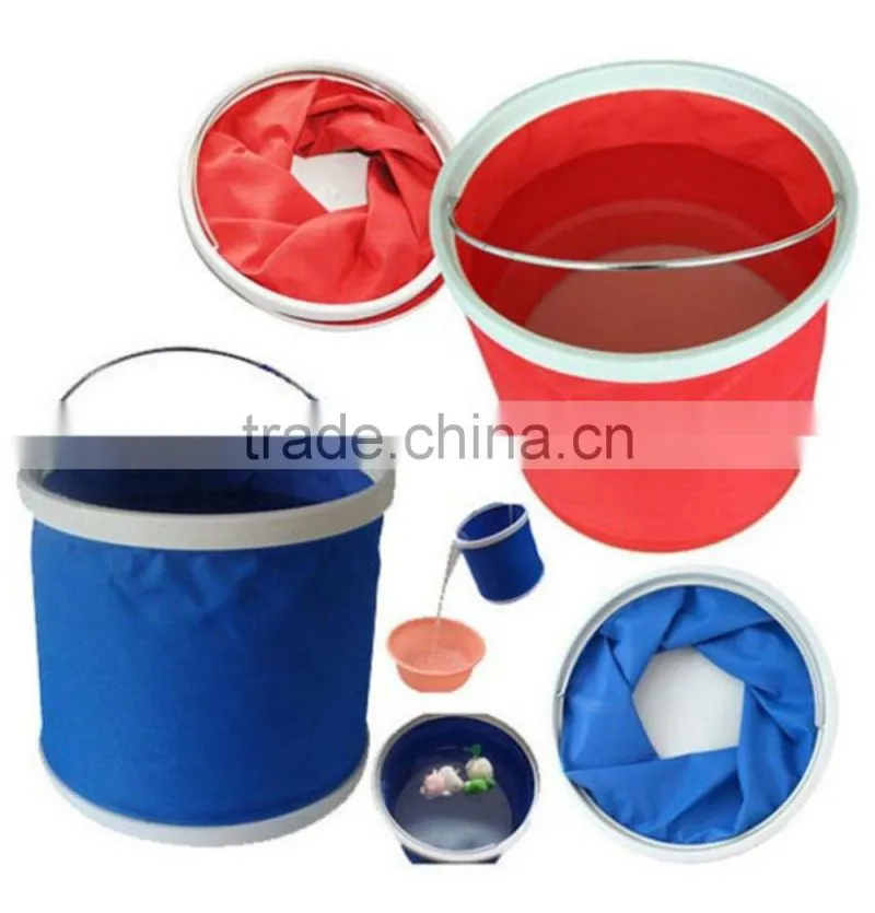 OEM portable foldaway bucket 9L Folding Bucket folding water bucket