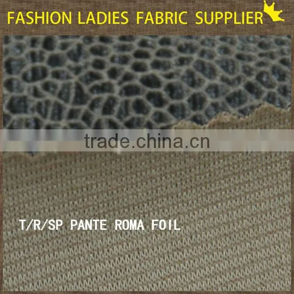 new fashion foil pante roma for trousers wholesale many stocks pante roma fabric