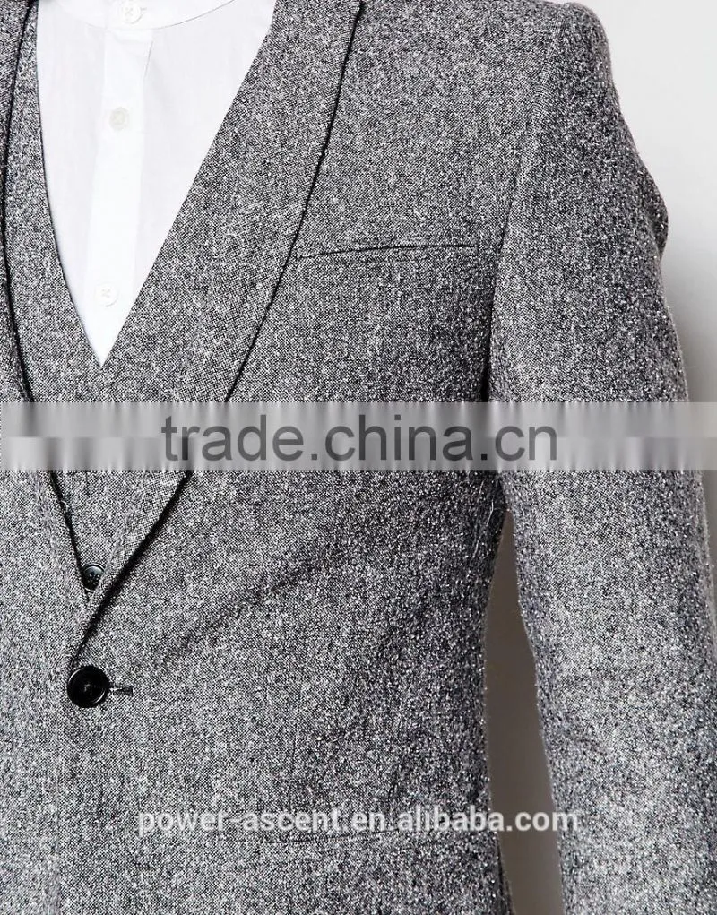 2016 men's suit jacket style long woolen winter jackets