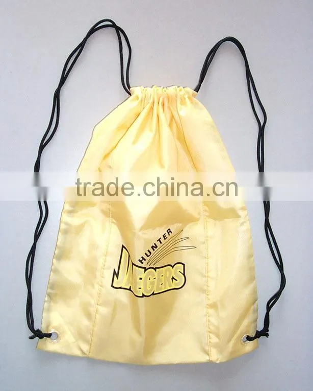 Logo printed promotional drawstring bag