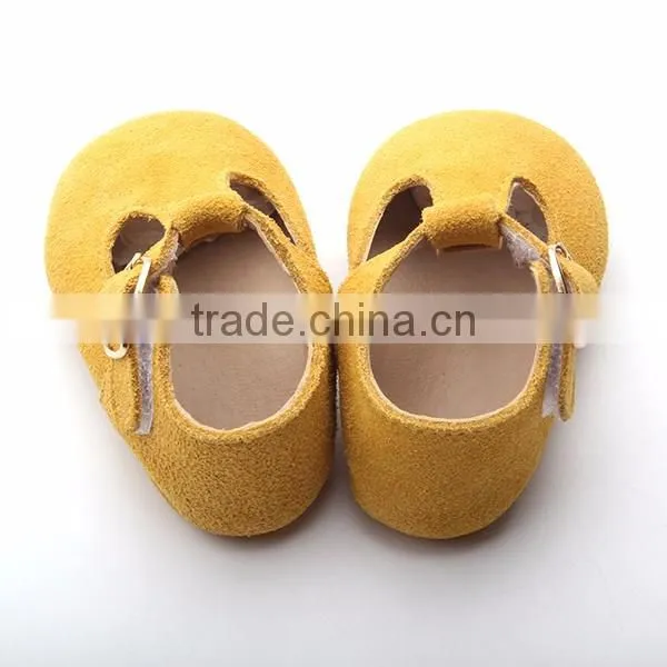 Baby t-bar childrens moccasins shoes for girls