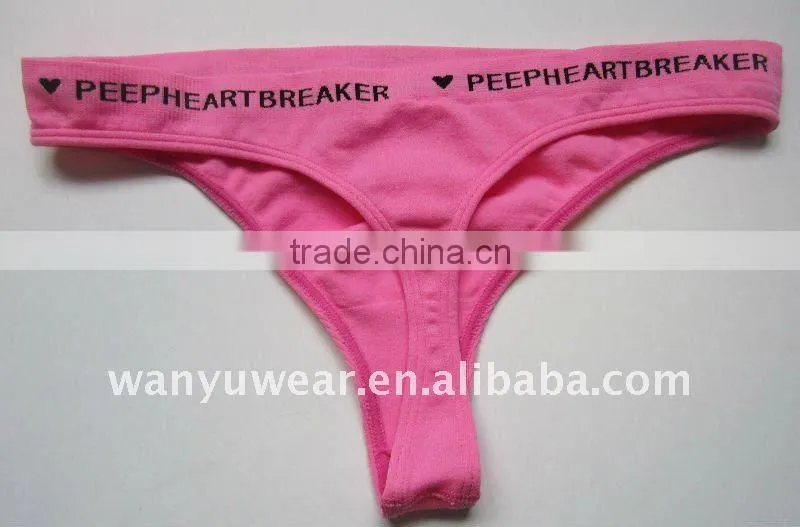 Hot sexy image women seamless T-string panty