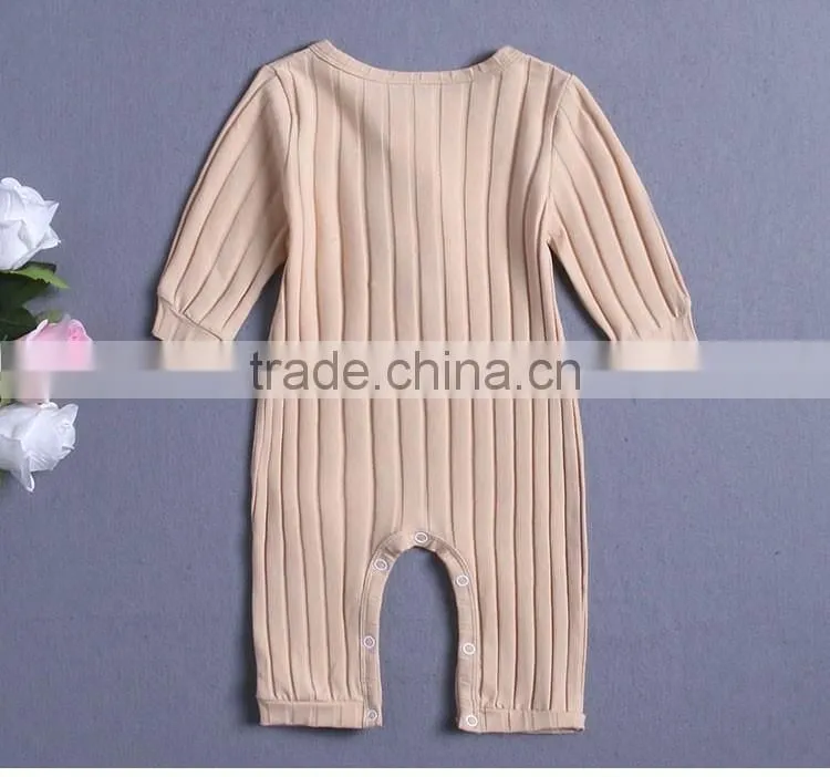 1512 OEM Baby clothes newborn boys 100% cotton baby jumpsuit long sleeve Infants clothing& Toddlers baby onesie