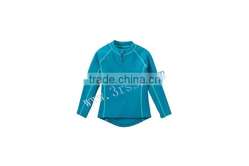 kid's long sleeve rash t shirt royal blue for girl