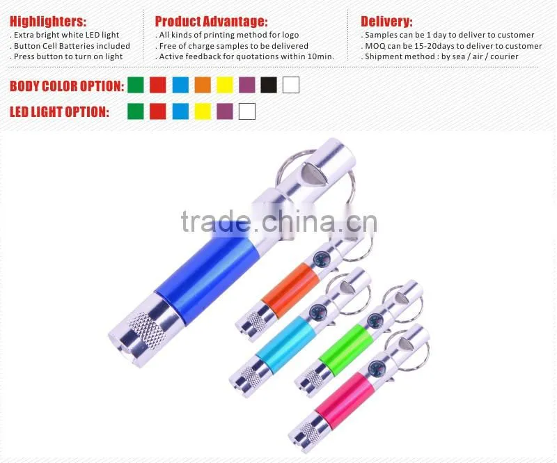 Wholesale Low Price High Quality flashlight whistle