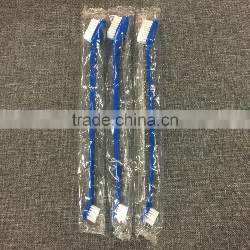 dog double head pet toothbrush