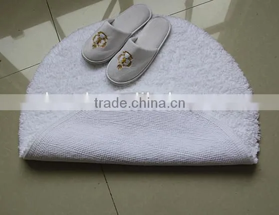 anti-slip round and oval cotton bath rug,bath mat