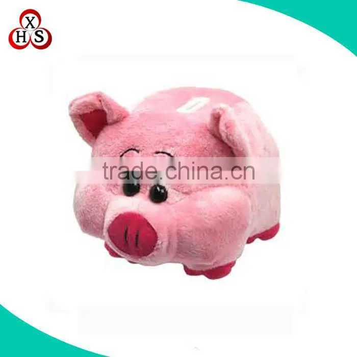 2017 Best Made Stuffed cartoon Pig plush money saving box