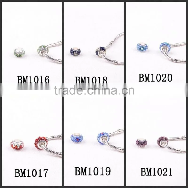 Handmade Wholesale Charms Beads for Bracelets,Crystal DIY Glass Beads