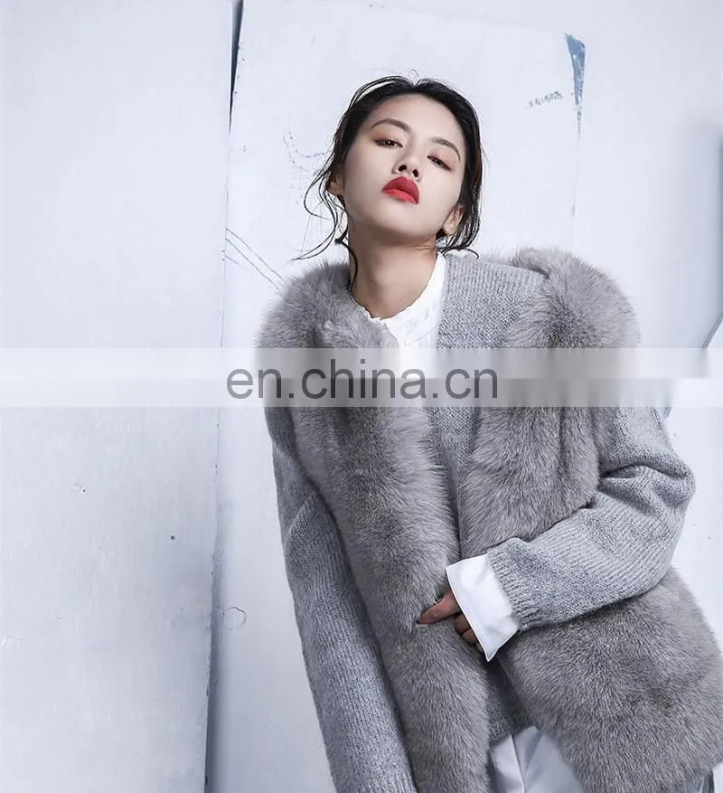 Natural Fox Fur Vest Hot Selling Warm Winter Vest Women Real Fox Fur Coat
