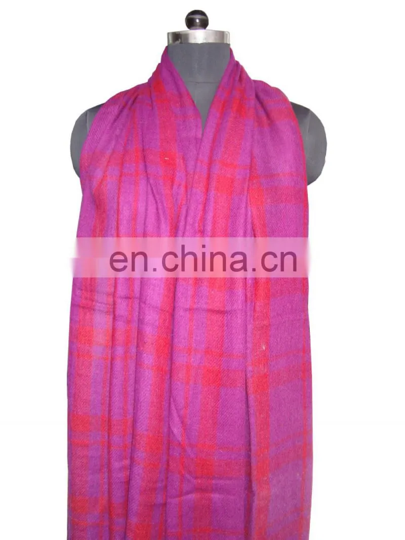 Gauze pashmina check shawls and Scarf
