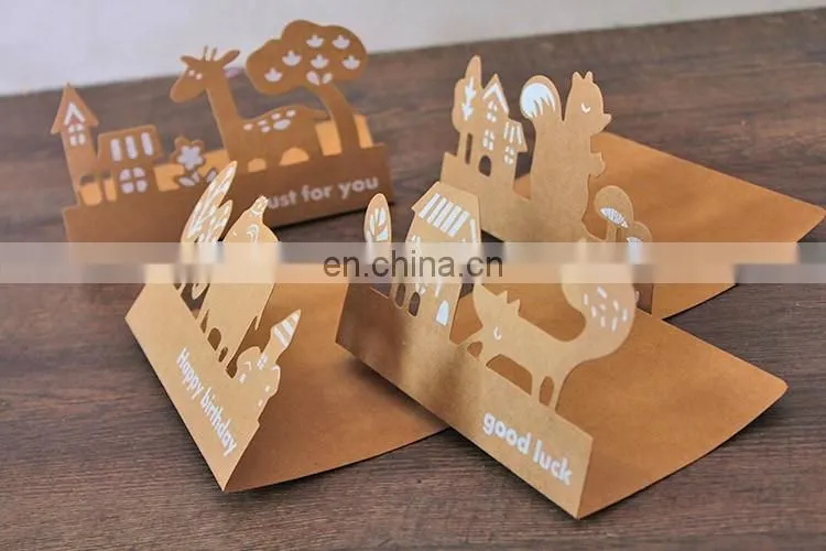 cheap fashion animal bulk greeting cards thanks you teachers day greeting card