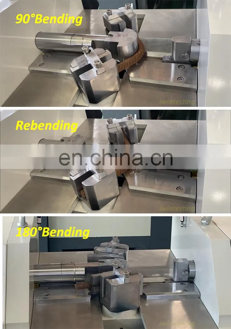 Fully automatic 90 Degree bending rebend test for mild steel machine