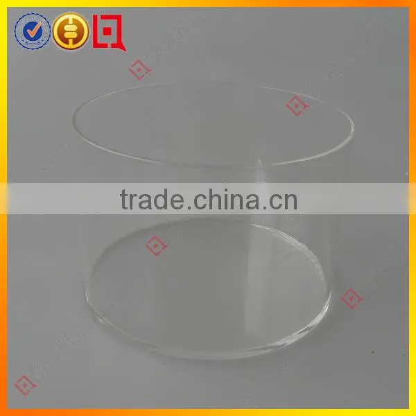 Clear acrylic cylinder display