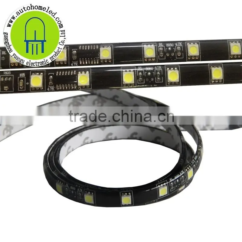 DC 12V Waterflow 50CM 60CM 80CM 5M led strip 30SMD 5050 Waterproof White Blue Red Yellow Green